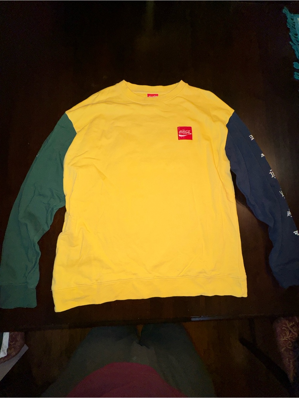 RARE, NEW Coca Cola ColorBlock Long Sleeve Graphic Tee